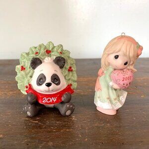 Precious Moments Ornaments-Set of 2